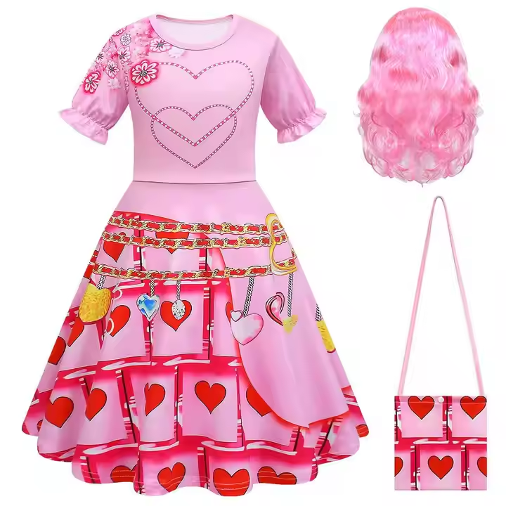 Halloween cosplay pink dresses for stage performances2